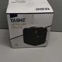 YASHE Mini Fridge 4 Liter 6 Cans Small Refrigerator for Skincare 110V AC 12V DC Thermoelectric Cooler and Warmer for Bedroom Office Dorm Car, Black 