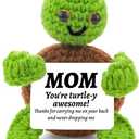 4 x LIGETON for Mom from Daughter Son,Funny Gifts Birthday Gifts for Grandma Mother,Mini Positive Handmade Crochet Christmas Stocking Stuffers Secret Santa Gift Ideas
