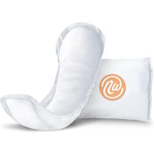 Nexwear Incontinence Pads for Women, Skin-Safe Design, Moderate Absorbency Bladder Control Pads for Leaks, Disposable, Discreet, Individually Wrapped, 10 in, 30 Count, 1 Pack