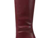 Lovee Cosee Women's Knee High Boots 2025 Chunky Block Heel Square Toe with Side Zipper Fall Winter Comfort Boots for Work Commute Office Walking & Night Events (Dark Red)