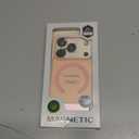 LEKEVO for iPhone 17 Pro Case with Stand, Compatible with MagSafe, Camera Lens Protector, Translucent Matte Slim Silicone Shockproof Magnetic Phone Cover, Pink