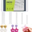 Beesini 5 Sizes Resin Hole Maker 25PCS - Drill-Free Silicone Tools for Epoxy UV Resin Jewelry Pet Tag Keychain DIY Crafts