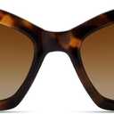 SOJOS Trendy Hexagonal Polarized Sunglasses for Womens Mens,Retro Polygon Shades Plastic Frame Sun Glasses SJ2307 (Tortoise)