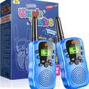 Walkie Talkies for Kids 2 Pack: Long Range Kids Blue Walkie Talkies Boys Birthday Gifts Outdoor Toys for 3 4 5 6 7 8 9 Year Old Boy Kid Gift Toy Age 3-12 Camping Hiking