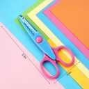 6pcs craft scissors, craft scissors decorative edge for Scrapebook＆School, fancy scissors with Stamp Edge, Fine Zigzag, Castle, Wide Zigzag, Scallop, Ripple
