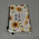 Hglian Sunflower Travel Makeup Bag Inspirational Cosmetic Toiletry Bags Cute Zipper Wristlet Pouch for Purse Travel Accessories Organizer,Birthday Gifts for Women Girls(Sunshine Yellow)