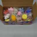 JOYIN Mochi Squishy Toys Set, Random 25 Pack Mini Squishy Mochi, Party Favors for Kids, Kawaii Stress Relief Toys, Basket Stuffers, Goodie Bags Fillers, Birthday Gifts, Classroom Prizes