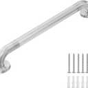 Safety Grab Bars for Bathtubs and Showers, Non Slip 304 Stainless Steel Bathroom Balance Bar, ADA Compliant Shower Handles for Elderly, Handicap, Senior & Children (Brushed Nickel, 12 Inches)