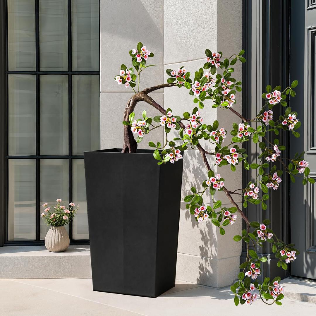 Artificial Topiary Trees for Outdoor Front Porch Door Large Artificial Bonsai Tree Outdoor Plants Front Porch Plants(Pink)