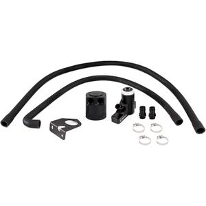 Mishimoto MMBCC-F2D-08BE Baffled Oil Catch Can Kit, Compatible with Ford Powerstroke 6.4L, 2008-2010 Mishimoto MMBCC-F2D-08BE Baffled Oil Catch Can Kit, Compatible with Ford Powerstroke 6.4L, 2008-2010