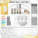 2 x 2025 Upgraded Avocado Lash Lift Kit, Brow Lamination Kit, Eyelash & Eyebrow 2-in-1 Perm Set, Professional Semi-Permanent Curling and Styling, Suitable For Beginners, Salon, Home Use