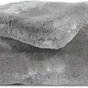 Cozy Earth Cuddle Blanket - Faux Fur Ultra-Soft Luxury Throw Blanket - Thick & Cozy Oversized Design for Lounging or Sharing - Machine Washable - Oversize Throw 80" x 60" Dove Grey