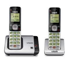 VTech CS67192 2Handset Cordless Phone with Caller ID/Call Waiting, Handset Intercom & Backlit Display/Keypad, Silver