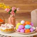 PullCrease 48 Pcs Speckled Easter Eggs 2.24" Colorful Plastic Eggs Empty Fillable Decorations for Bowl and Vase Filler for DIY Spring Party Favor for Kids and Easter Decorations Vase Decorating