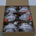 12 Pack 4 Inch LED Can Lights with Night Light, 5CCT Retrofit Recessed Lighting Selectable 2700K-6000K Dimmable, 9W=55W, 630LM Downlight with Metal Smooth Trim - ETL and Energy Star