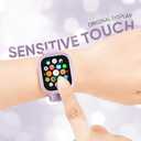 Slim Braided Stretchy Band and Case Compatible for Apple Watch Bands Women 40mm 41mm 42mm 44mm 45mm 46mm, Thin Nylon Solo Loop Protective Cover and Screen Protector for iWatch Series 11/10/9/8/7/6/5/4