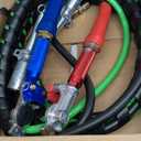 12ft 3 in 1 ABS & Power Air Line Hose with Glad Hands & 4 Glad Hand Seals for Tractor Trailer Semi Truck