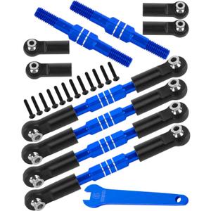 RC Turnbuckles Camber Links Upgrades Part for 1/10 Big Rock V3 3S BLX / 1/8 Typhon 3S BLX/Mega 550,Aluminum Turnbuckles Camber Links Hops Up,Navy Blue (not for Big Rock V1/V2)
