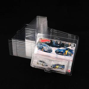 6 Pcs Protector Packs Compatible with Hot Wheels 2 Car Culture Premium Model Car Clamshell Cases Plastic Car Display Protective Case Clear Die Cast Car Blister Pack Covers