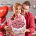 FIACO 12 Preserved Roses in Box Forever Flowers for Delivery Christmas Anniversary Birthday Gifts for Women Fresh Eternal Rose Valentines Day Gifts for Her-Dusty Rose
