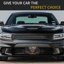 Front License Plate Cover, Nature Mountain Compass Car Decor Accessory Aluminum Metal Rust-Proof US Car Plate Novelty Vanity Tag Cover Decorative with 4 Holes for Men Women 6 * 12 in