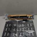 Genesis Grill Parts for Weber Genesis 300 Series Grills with Front Control Knob, Genesis E310 E320 E330 S310 S320 S330, 17.5" Flavorizer Bars and Heat Deflectors for Weber 7620 7621, Porcelain Steel