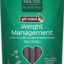 4 x Get Naked Grain Free 1 Pouch 6.2 Oz Weight Management Dental Chew Sticks, Small