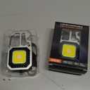 MAKDAK Cob Keychain Work Light - 2PC EDC Keychain Flashlight Rechargeable, Super Bright Flashlight for Car Repair, Emergency(Silver)