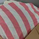 COMAX Bean Bag Chairs for Kids, Kid Beanbag Chair Stuffed with Filler, Toddler Lounge Chair Cotton, Lazy Floor Lounger for Girls and Boys, Premium Cotton Canvas (39.4"D x 23.6"W x 23.2"H, Pink Stripes)