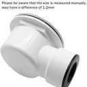 Low Profile Shower Drain, 1.5 Side Outlet Drain Assembly,Perforated Strainer, for 1.5" or 2" Shower Drain, Replacement Base PVC Side Outlet Drain