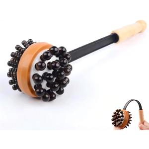 Massage Hammer, Meridians Back Knock Massager, Double Head Back Scratcher Percussion Massager, Manual Massage Hammer for Neck, Leg, Waist