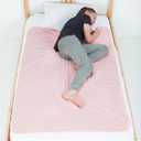 PeapodMats Bedwetting & Incontinence Waterproof Bed Mat - Reusable Underpad. Secure Placement & Breathable. Washable. Enviro Friendly 3x5 (Peach/Pink) Mattress Protector & Pee Pad for Kids & Adults (3x5 ft (Pack of 1))