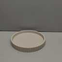 OAKOA Round Decorative Tray for Coffee Table Decor - Concrete Round Tray Home Decor - Bandejas Decorativas - Circle Coffee Table Centerpiece