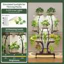 Plant Stand Indoor with Grow Light, 7 Tier Plant Shelf with 2 Hanging Hooks