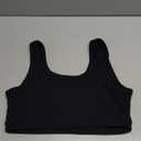 Aoxjox Women's Workout Sports Bras High Impact Fitness Backless Padded Training Gym Khloe Bra Yoga Crop Tank Top (Black, Medium)