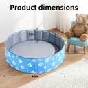 Large Dog Ball Pit, 40-Inch for All Types of Dogs and Cats, Foldable Ball Pit for Dogs Indoor and Outdoor Playpen, Party Toys Gifts (No Ball Included)