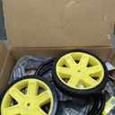 Garden 2-Wheel Hose Reel Cart, Residential Duty Hose Reel with Wheels, Outdoor Water Hose Reel for Backyard, Garden, or Lawn, Metal Hose Carts (175ft Hose Capacity)