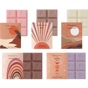 Folkulture Wax Melts Wax Cubes Strong Scent, Set of 5 (30pc), Candle Warmer or Soy Wax for Warmer, Candle Melts, Scented Wax Cubes (Cranberry)