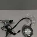 10X Lighted Magnifying Glass - 3 Colors & 10 Brightness Clip On Desk Lamp with Clamp Light - 1000 Lumen Hands Free Magnifier (Black)