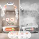 4 in 1 Bathroom Exhaust Fan with Light and Heater, 1800W Heating Power, 40W Quiet Vent Fan - 190 CFM & 1.0 Sone Bath Fan with Light, 1500lm LED Light, Easy to Install, Remote Control, UL Listed