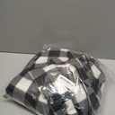 Electric Heated Sherpa Buffalo Plaid Christmas Throw Blanket with 8 Heating Levels & 8 Hours Auto Off, Fast Heating Warm Plush Washable Blanket with Over-Heat Protection, ETL Certification, Black (Throw-50" x 60")