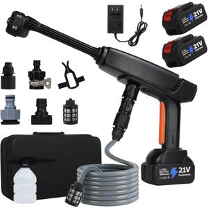Battery Powered Pressure Wassher Cordless; 1500PSI, Dual 4.0Ah Batteries
