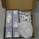 HyDren 24 Sets Mini Resin Bears Winter Appreciation Gifts Mini Polar Figurines with Container Micro Landscape Ornament Thank You Gifts for Employees Friends Bulk Team Valentines Funny Gift