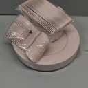 YOUBET 125PCS Pink Plastic Plates - Light Pink Birthday Plates Include 25 Dinner Plate, 25 Dessert Plate, 75 Silverware for Baby Shower & Birthday Parties Mothers Day