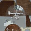 Honeymoon Fund Box Wedding - Wooden Wedding Box, Rustic Marriage Decor For Reception, Honey Moon Fund Money Boxes, Birthday, Graduation, Baby Shower and Bridal Showers