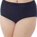 Vanity Fair Women's Illumination Brief Panties (Regular & Plus Size), Plus Size - Midnight Black, 12,5XL