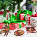 Syhood 36 Pcs Christmas Horse Ornaments Funny Farm Animal Wooden Hanging Tree Decoration Farmhouse Holiday Decor Xmas Ornament Gift for Horse Lovers