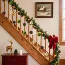 16 Pcs Christmas Ceiling Hanging Decorations Large Christmas Ball Ornaments Flocked Velvet Balls, Brown Beige Green Neutral 2.4 Inches Shatterproof DIY with Hook and Fishing Line for Wall Tree Garland