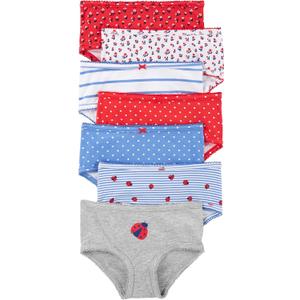 Carter's Girls' Little 7-Pack Underwear (4-5T, Ladybug)