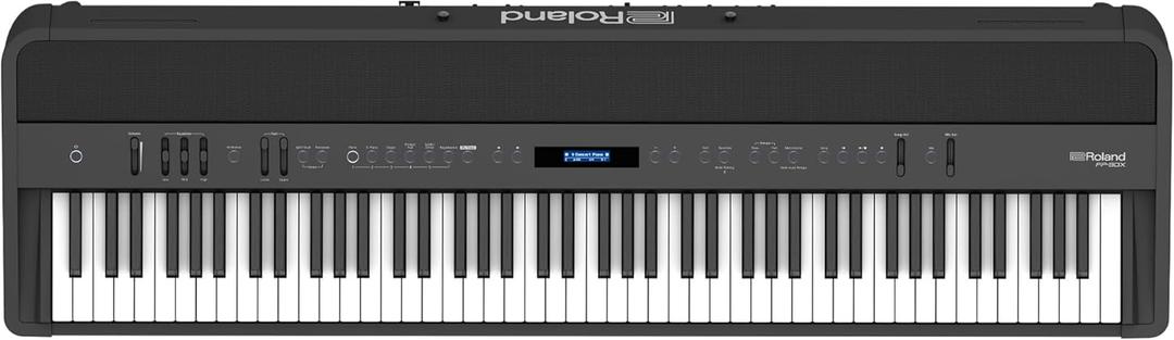 Roland FP-90X | Flagship Portable 88-Note Digital Piano | Immersive & Powerful 4 Speaker System | Distinctive Acoustic Tones & Deep Sound Shaping | Bluetooth & MIDI Connectivity | Black